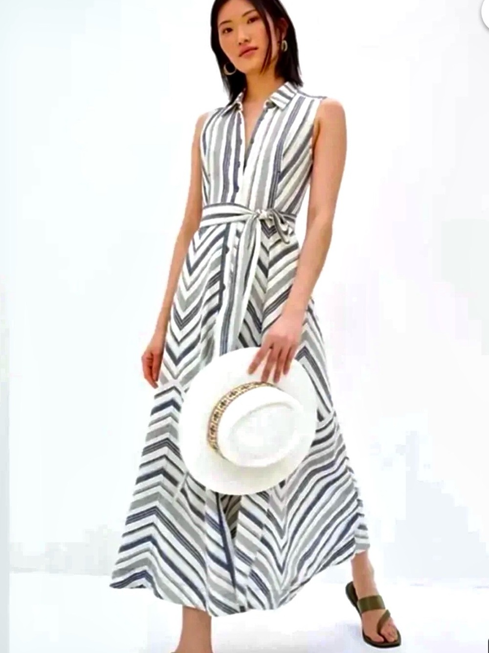 Maeve by Anthropologie Coastal Stripe Maxi dress